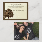 Informatiekaarten voor bruineiken bomen informatiekaartje (Voorkant / Achterkant)