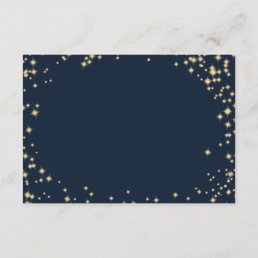 Informatiekaarten voor Starry Sky Sparkle Weddensc Informatiekaartje (Achterkant)