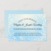 Informatiekaarten voor Starry Sky Sparkle Weddensc Informatiekaartje (Voorkant / Achterkant)