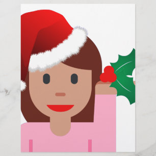 informatiemeisje over xmas emoji