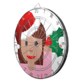 informatiemeisje over xmas emoji dartbord (Voorkant Rechts)