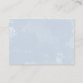 Informatienkaart voor kleine stoffige blauwe bruil informatiekaartje (Achterkant)