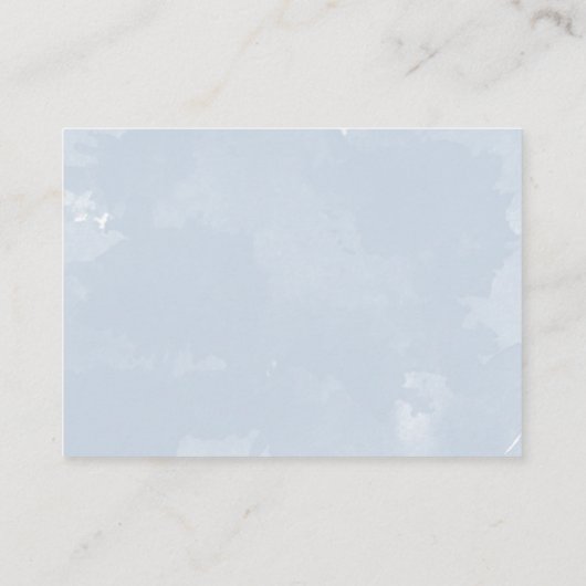 Informatienkaart voor kleine stoffige blauwe bruil informatiekaartje (Achterkant)