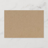 Informatienomsluitingskaart | Rustic Kraft Informatiekaartje (Achterkant)