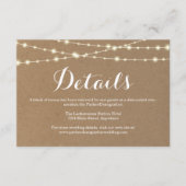 Informatienomsluitingskaart | Rustic Kraft Informatiekaartje (Voorkant)