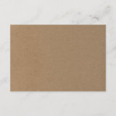 Informatienomsluitingskaart | Rustic Kraft Informatiekaartje (Achterkant)