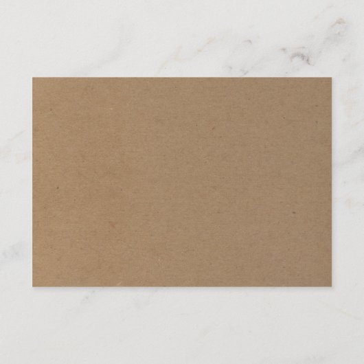 Informatienomsluitingskaart | Rustic Kraft Informatiekaartje (Achterkant)