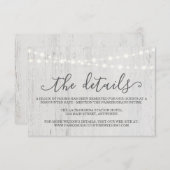 Informatienomsluitingskaart | Rustic Romantic Informatiekaartje (Voorkant / Achterkant)