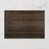 Informatienomsluitingskaart | Rustisch hout Informatiekaartje (Achterkant)