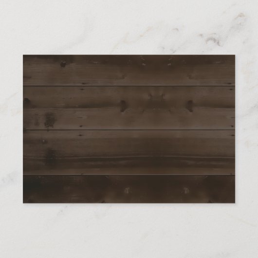 Informatienomsluitingskaart | Rustisch hout Informatiekaartje (Achterkant)