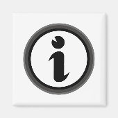 Informatiesymbool Magneet (Voorkant)