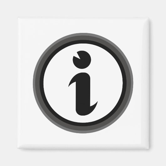 Informatiesymbool Magneet (Voorkant)