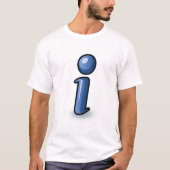 Informatiesymbool Mannen T-shirt (Voorkant)