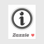 Informatiesymbool Sticker (Vel)
