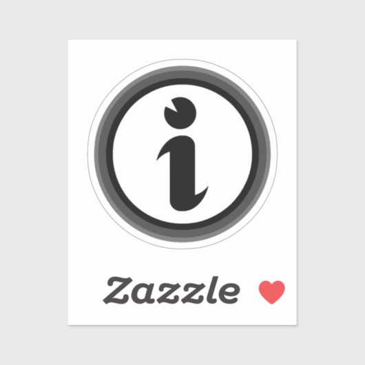 Informatiesymbool Sticker (Vel)