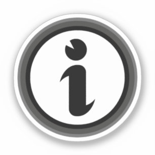 Informatiesymbool Sticker