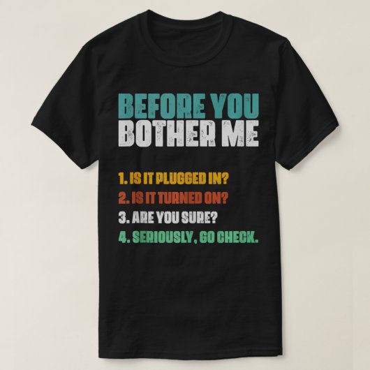 Informatietechnologie Computer Geek voor technisch T-shirt (Design voorkant)
