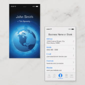 Informatietechnologie - Cool iPhone iOS-ontwerp Visitekaartje (Voorkant / Achterkant)