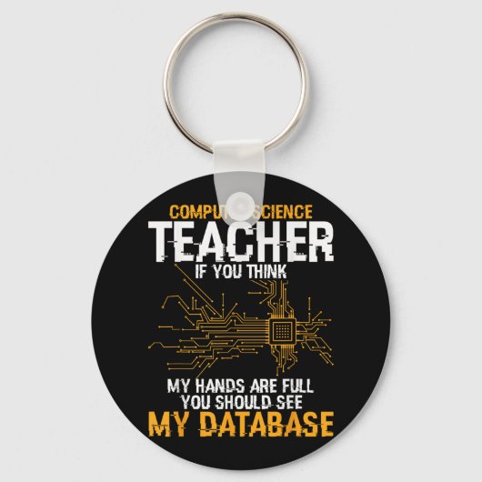 Informatietechnologie Database Informatica T Sleutelhanger (Voorkant)