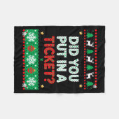 Informatietechnologie Grappig Kerstmis Computer Te Fleece Deken (Voorkant (Horizontaal))