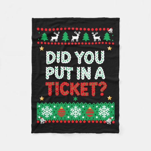 Informatietechnologie Grappig Kerstmis Computer Te Fleece Deken (Voorkant)