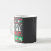 Informatietechnologie Grappig Kerstmis Computer Te Koffiemok (Voorkant links)