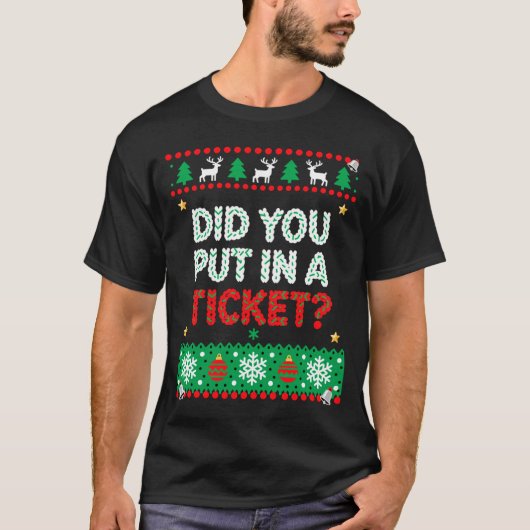 Informatietechnologie Grappig Kerstmis Computer Te T-shirt (Voorkant)