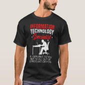 Informatietechnologie Specialist Computer Job Pro T-shirt (Voorkant)