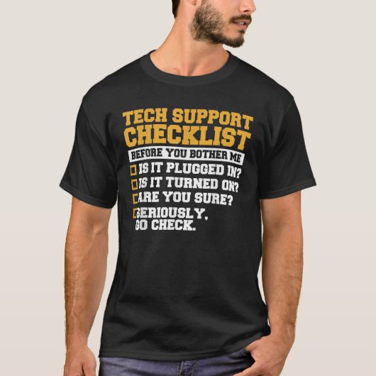 Informatietechnologie Specialist Technische Onders T-shirt (Voorkant)