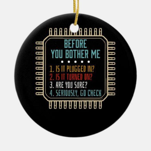 Informatietechnologie Technische ondersteuning Cad Keramisch Ornament (Voorkant)