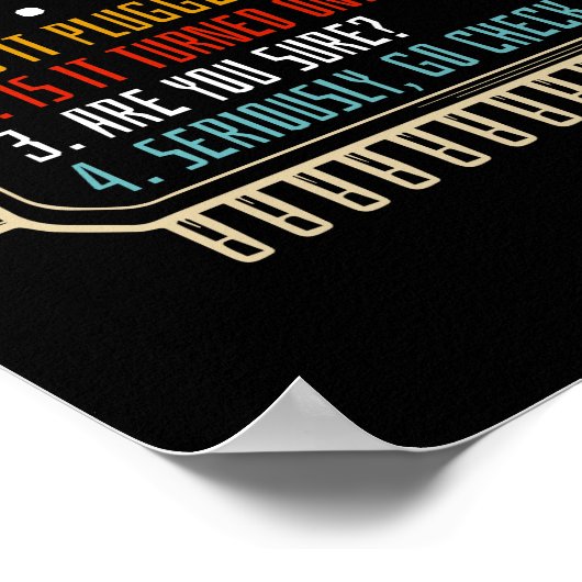 Informatietechnologie Technische ondersteuning Cad Poster (Hoek)