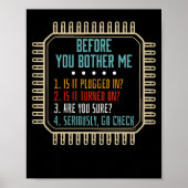 Informatietechnologie Technische ondersteuning Cad Poster (Voorkant)