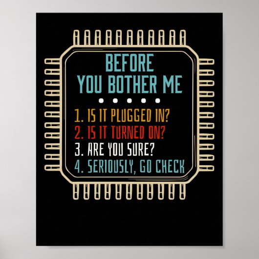 Informatietechnologie Technische ondersteuning Cad Poster (Voorkant)