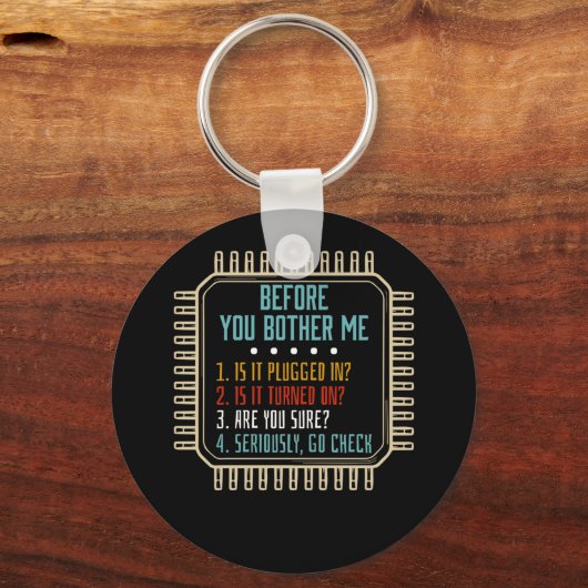 Informatietechnologie Technische ondersteuning Cad Sleutelhanger (Voorkant)