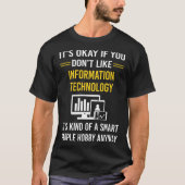 Informatietechnologie voor slimme mensen t-shirt (Voorkant)