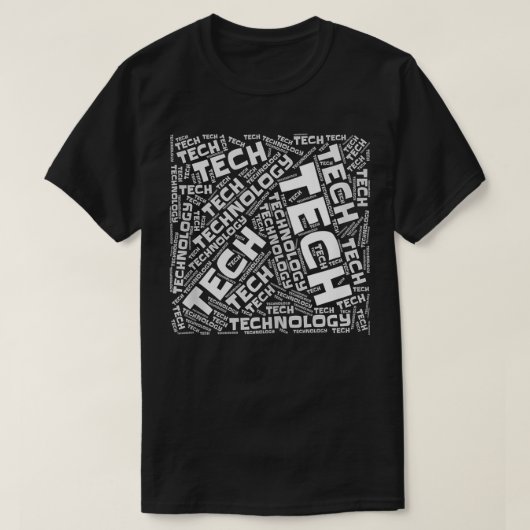 Informatietechnologie WordArt voor Software Ontwik T-shirt (Design voorkant)