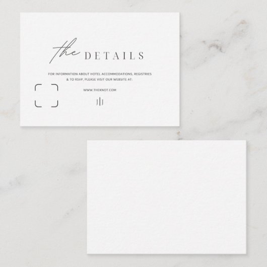 Informatieve behuizing Kaarten Zwart-wit Eenvoudig (Voorkant / Achterkant)