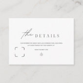 Informatieve behuizing Kaarten Zwart-wit Eenvoudig (Voorkant)