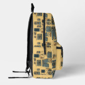 Informatieve grafische print gesneden naaizak bedrukte rugzak (Links)