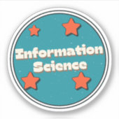 Informatiewetenschap Sticker (Voorkant)
