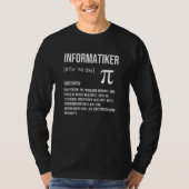 Informatiker Definition Programmer it T-shirt (Voorkant)