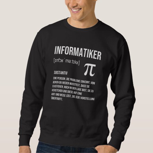 Informatiker Definition Programmer it Trui (Voorkant)