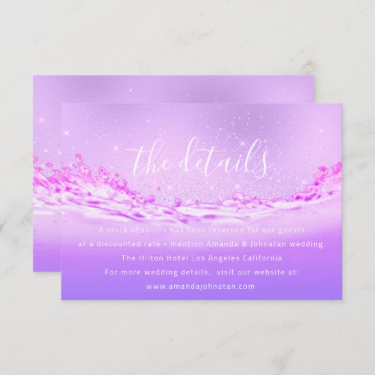 Information Enclosure Kaart Weddenschap Details Tr (Voorkant / Achterkant)