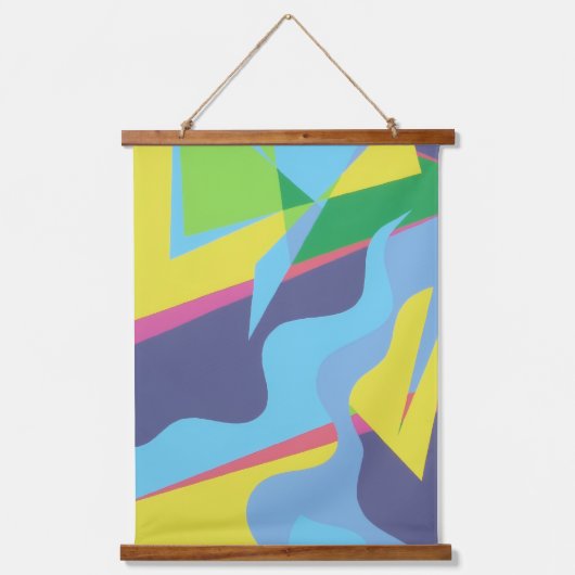 Information Highway Abstract Wall Tapestry Hangend Wandkleed (Voorkant)