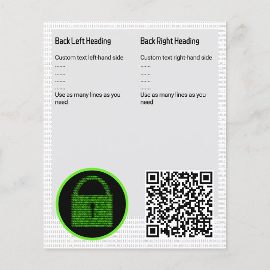 Information Security & Cyber Intelligence Event Flyer (Achterkant)