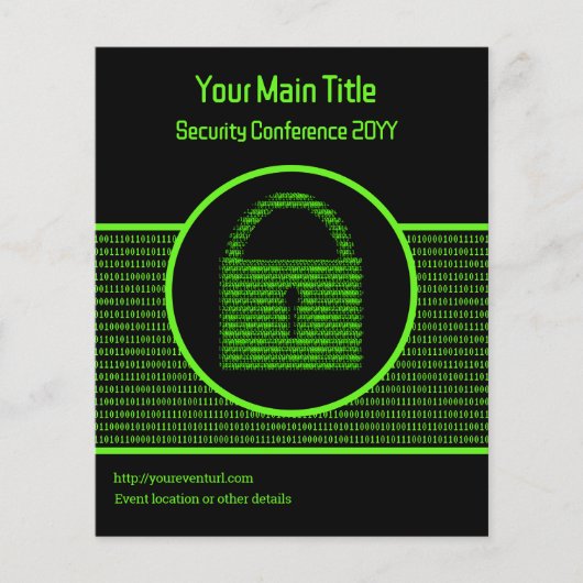 Information Security & Cyber Intelligence Event Flyer (Voorkant)