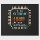 Information Technology Tech Technical Support Gift Cadeaupapier (Vlak)