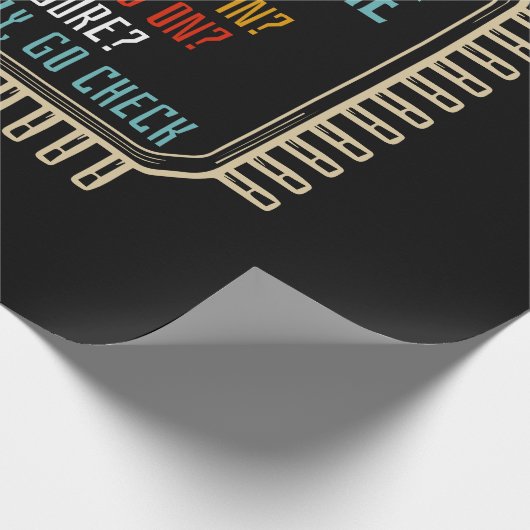 Information Technology Tech Technical Support Gift Cadeaupapier (Hoek)