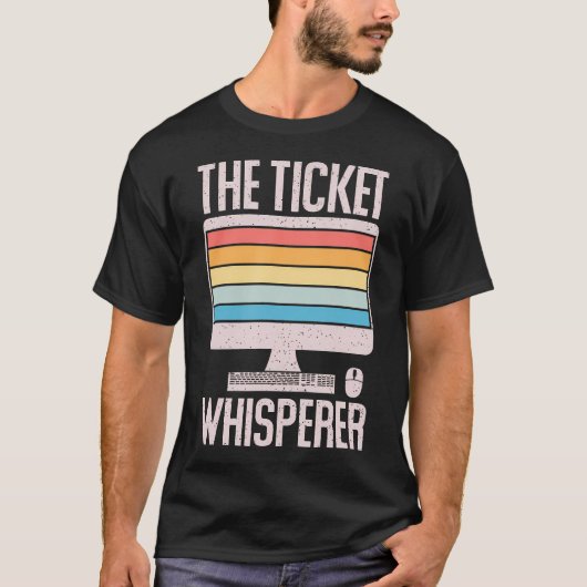Information Technology Technische Ondersteuning He T-shirt (Voorkant)
