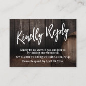 Informeel Handgeschreven Gelieve te Antwoorden Hou Informatiekaartje (Voorkant)